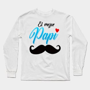 el mejor papi Long Sleeve T-Shirt